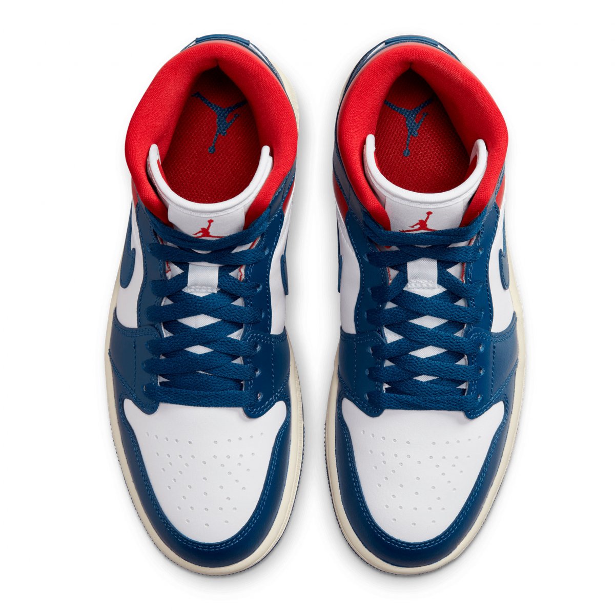 Tenis Air Jordan 1 Mid French Blue Gym Red BQ6472-146