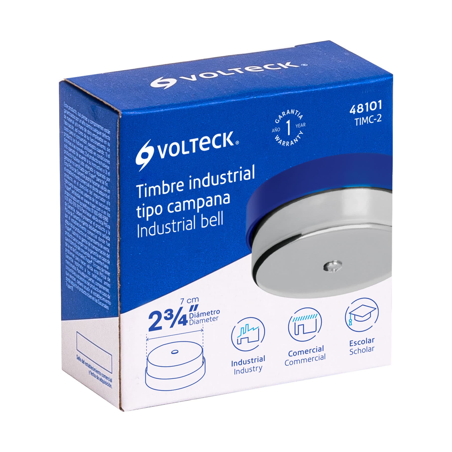 TIMBRE TIPO CAMPANA DE 2", VOLTECK 48101