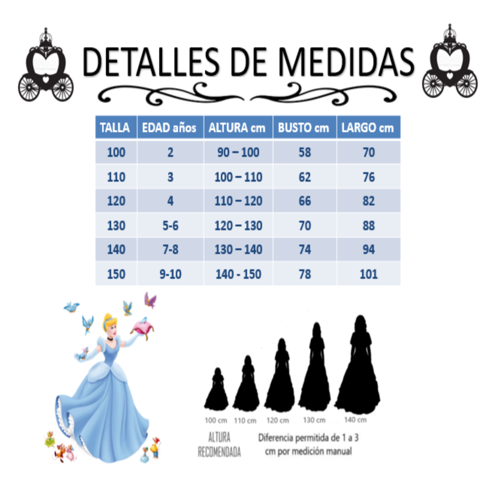 Disfraz Para Fiesta alusivo a la princesa Cenicienta Vestidos Con Mangas Cindirella