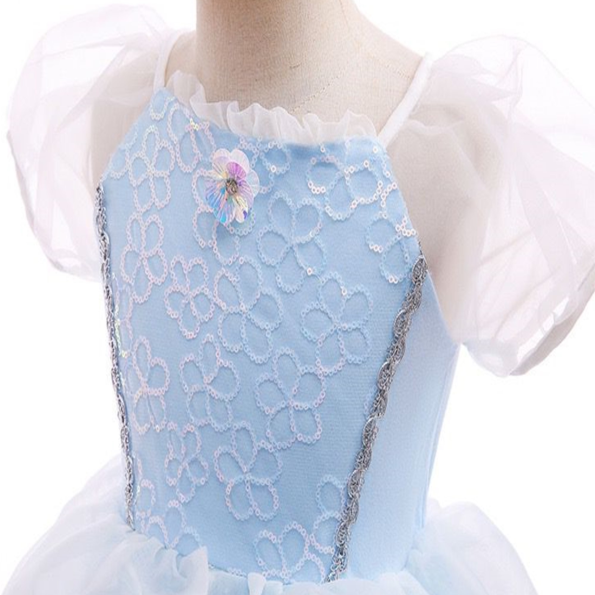 Disfraz Para Fiesta alusivo a la princesa Cenicienta Vestidos Con Mangas Cindirella