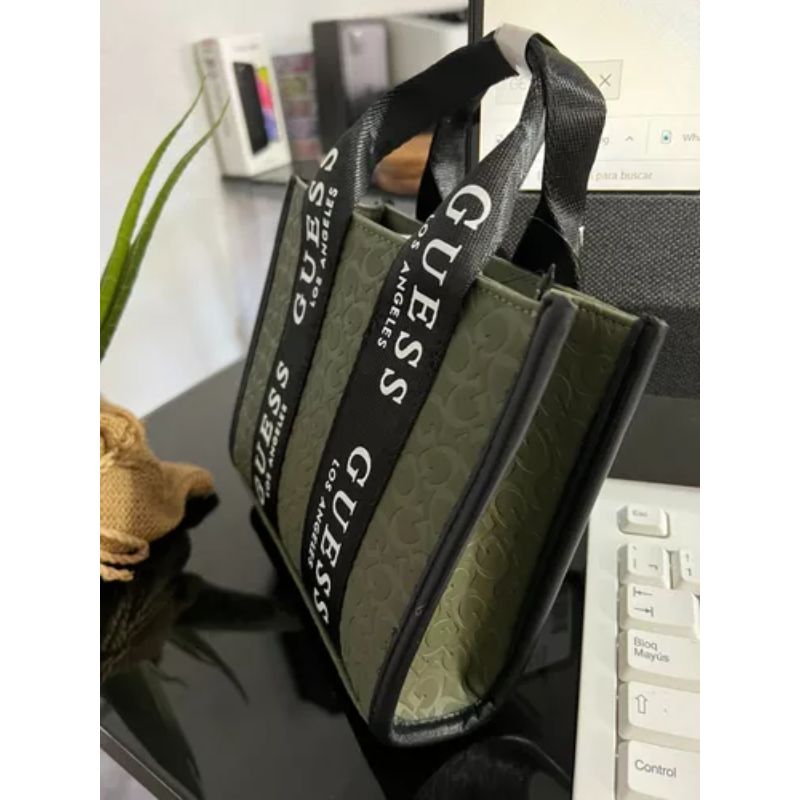 Guess Bolso Bandolera Mini Con Logo Y Cinta Con Logotipo