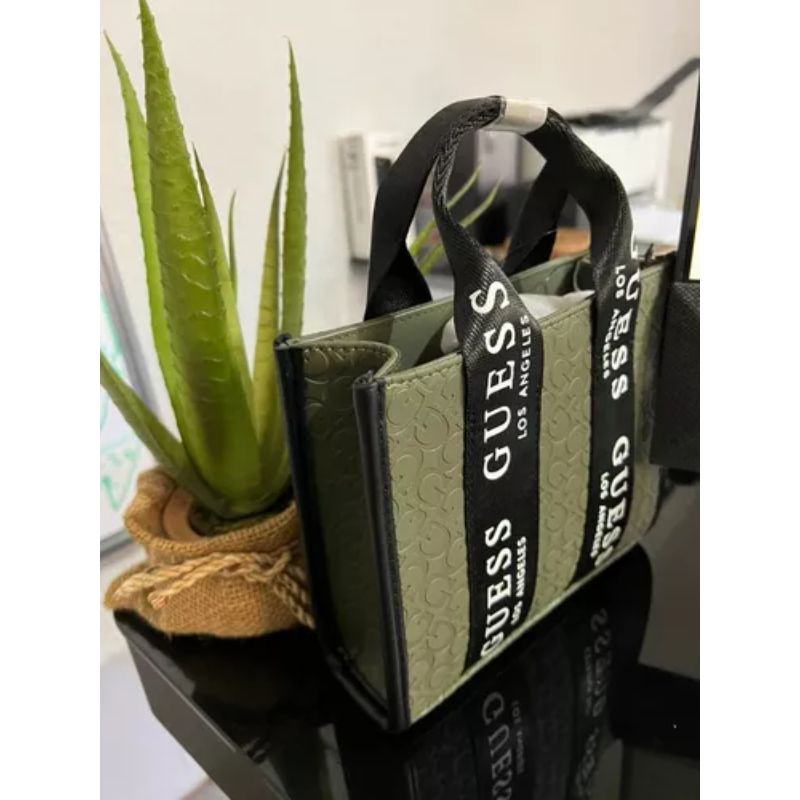 Guess Bolso Bandolera Mini Con Logo Y Cinta Con Logotipo