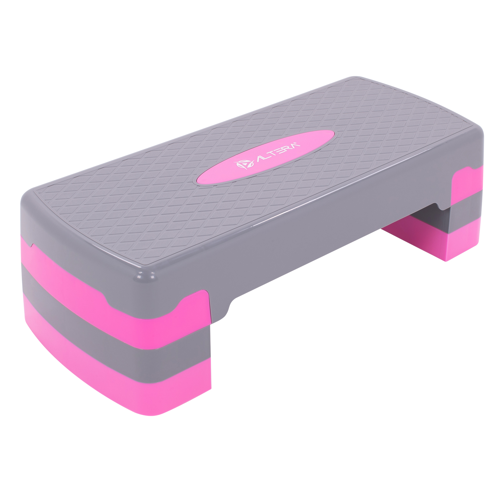 Banco Step Altera 3 Niveles de Elevación Ajustable, Banco Aerobics para Fitness Crossfit Gym