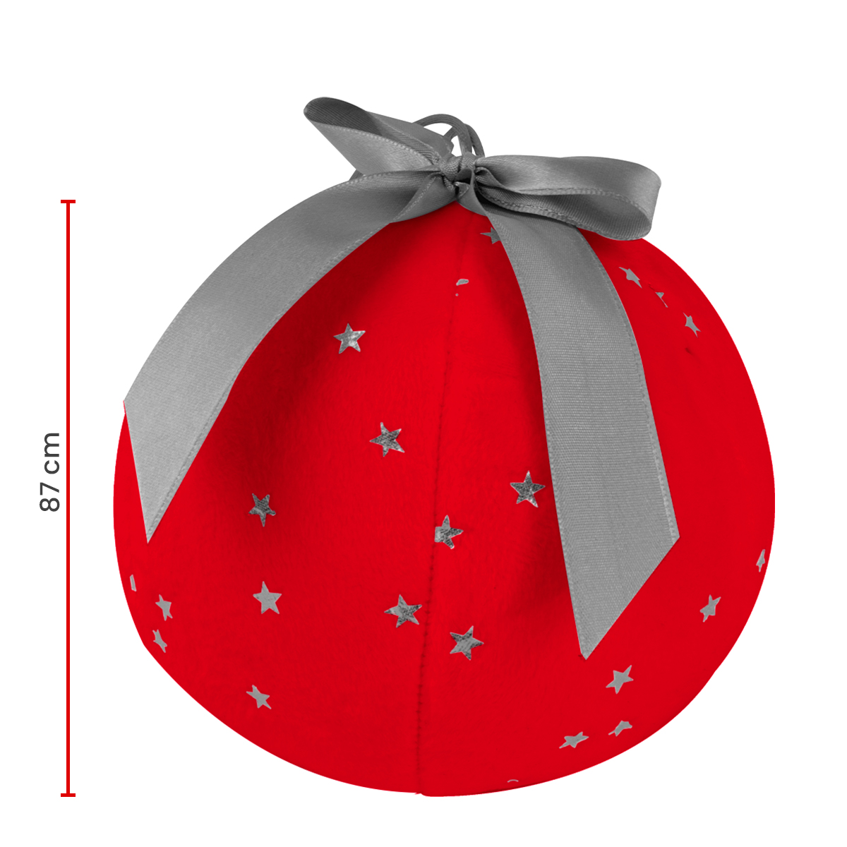 Decoración Navidad Esfera de Tela de Felpa con Estrellas Tv Ofertas Fredo Adorno Navideño Esfera Gigante Circunferencia 87 cm