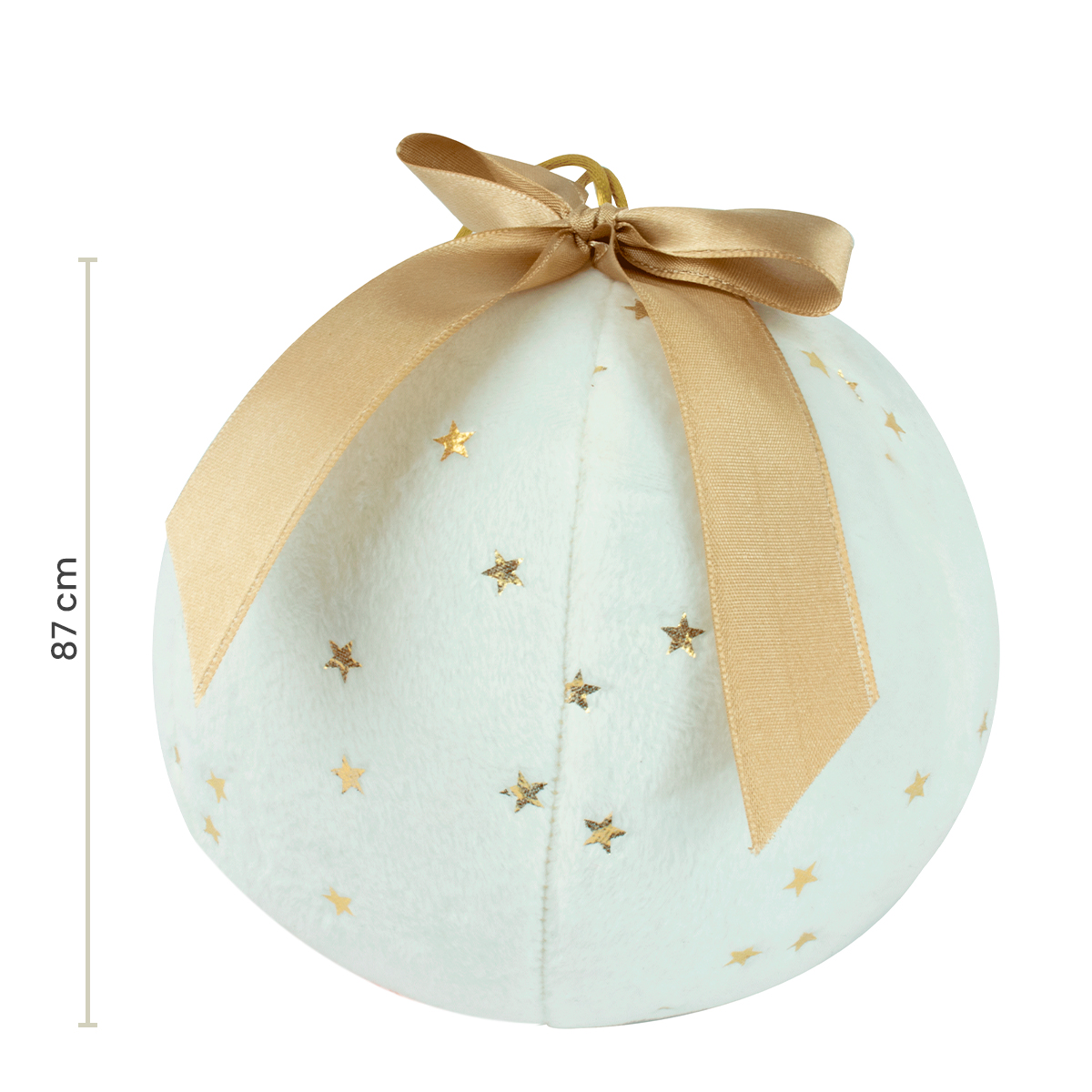 Decoración Navidad Esfera de Tela de Felpa con Estrellas Tv Ofertas Fredo Adorno Navideño Esfera Gigante Circunferencia 87 cm