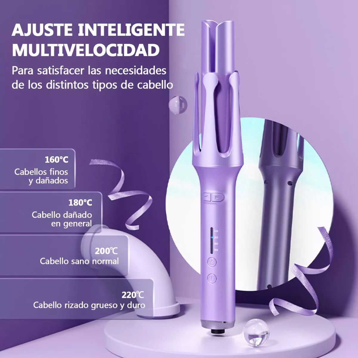 Rizadora Para Cabello Profesional con Turmalina