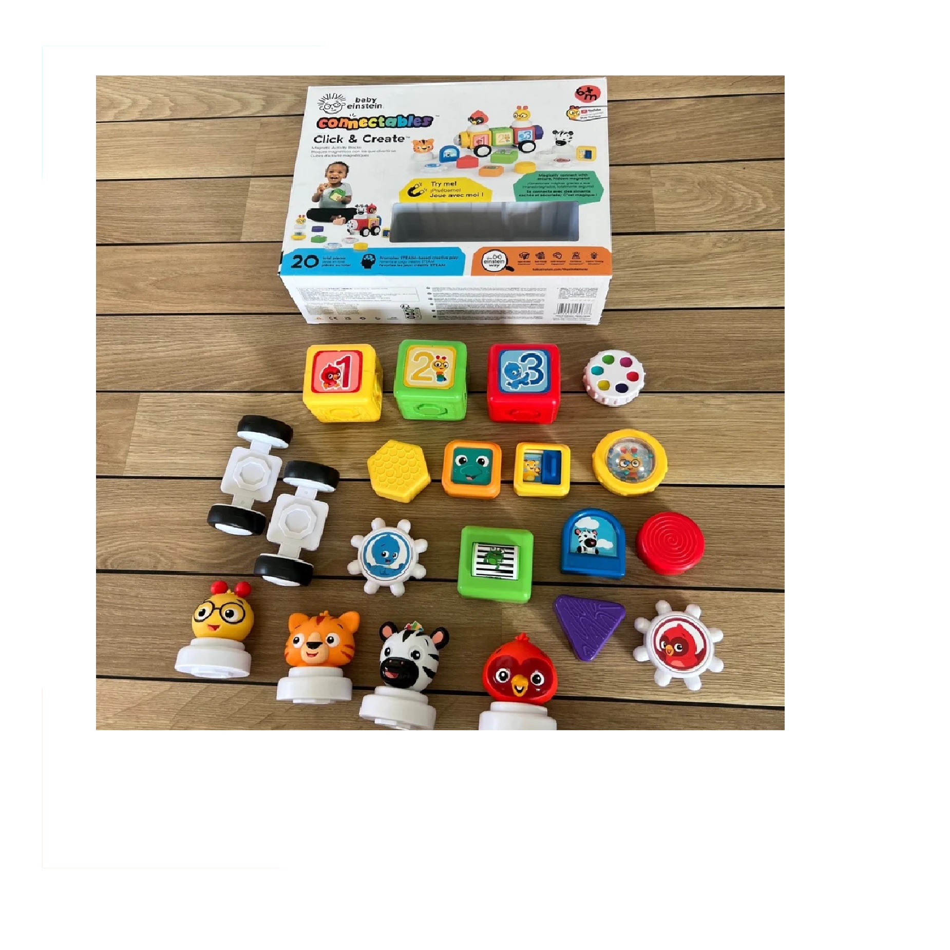 Baby Einstein Bloques Magnéticos para bebé De Actividades Add & Stack 11Piezas