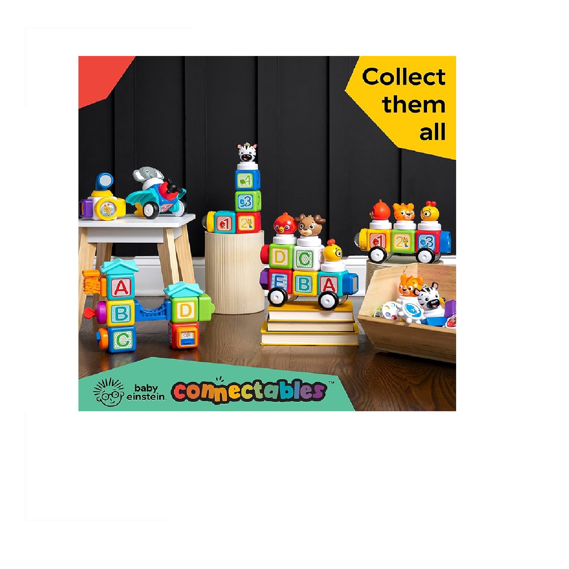 Baby Einstein Bloques Magnéticos para bebé De Actividades Add & Stack 11Piezas