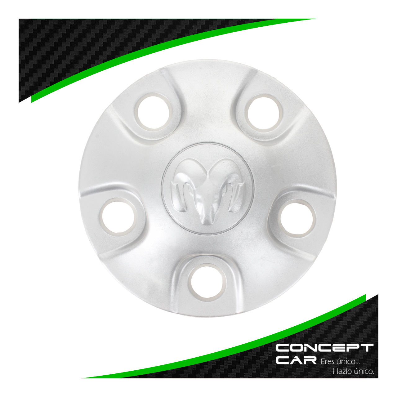  4 Tapon Copa Centro De Rin Dodge Ram 1500 2500 5 Birlos