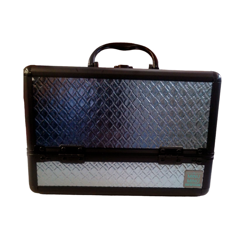 Neceser Cosmetiquera maletin Estuche Maquillaje Reforzado Rombo piel 651