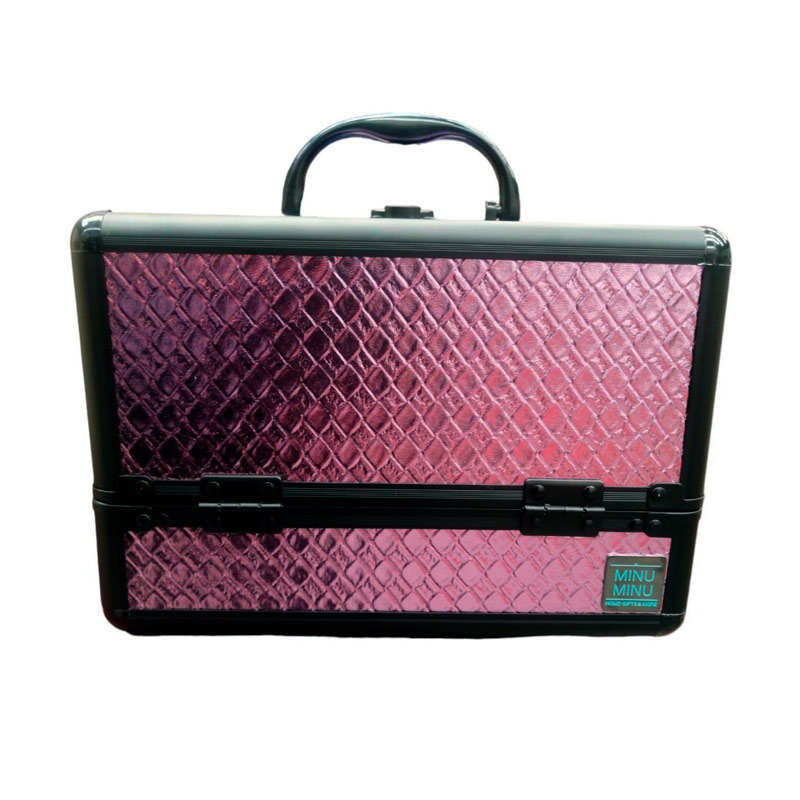 Neceser Cosmetiquera maletin Estuche Maquillaje Reforzado Rombo piel 651