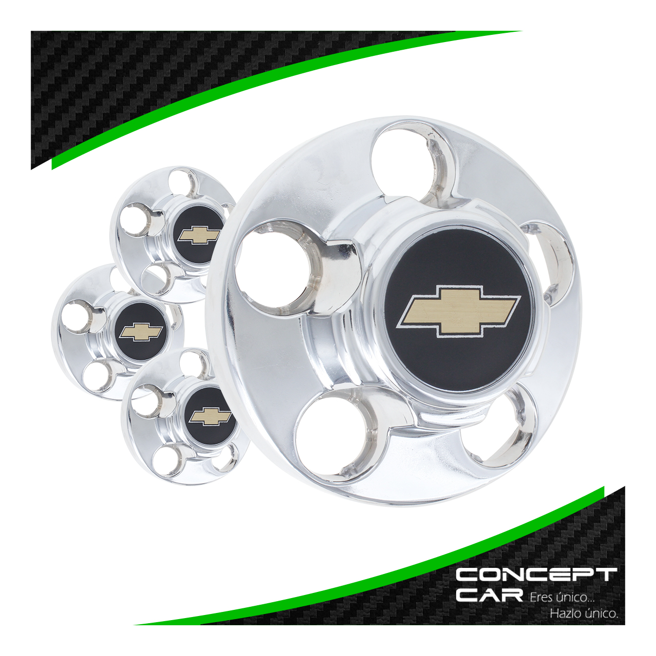 4 Tapon Copa Centro De Rin Chevrolet Gmc Cromo 89-98 5 Bir