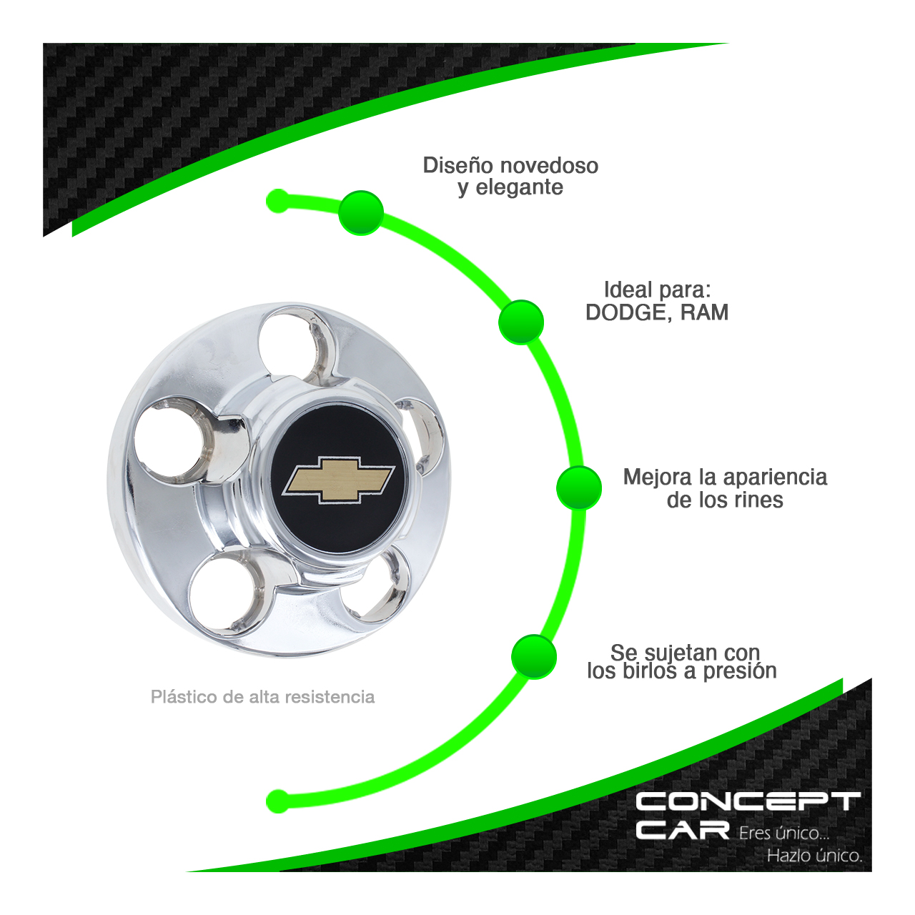 4 Tapon Copa Centro De Rin Chevrolet Gmc Cromo 89-98 5 Bir