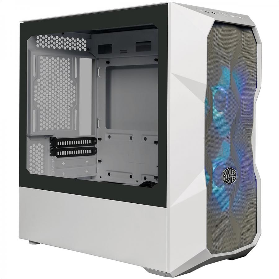 Gabinete Cooler Master MasterBox TD300 Mesh ARGB Blanco USB3 2 Ventiladores Vidrio Templado TD300-WGNN-S00