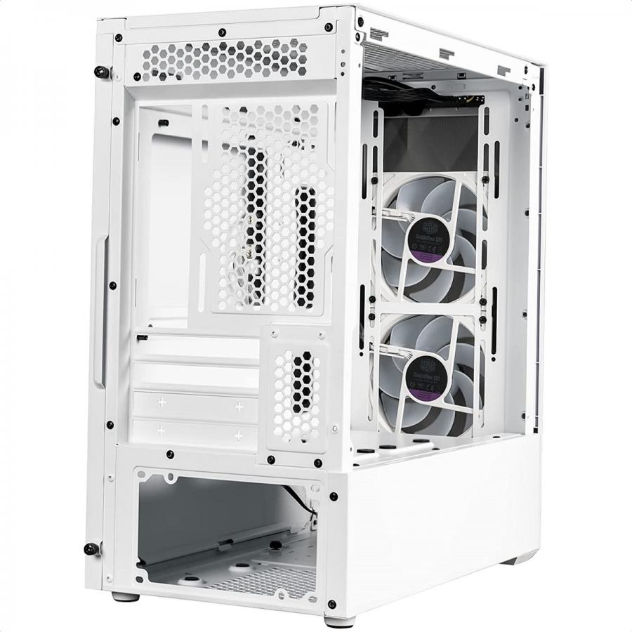 Gabinete Cooler Master MasterBox TD300 Mesh ARGB Blanco USB3 2 Ventiladores Vidrio Templado TD300-WGNN-S00