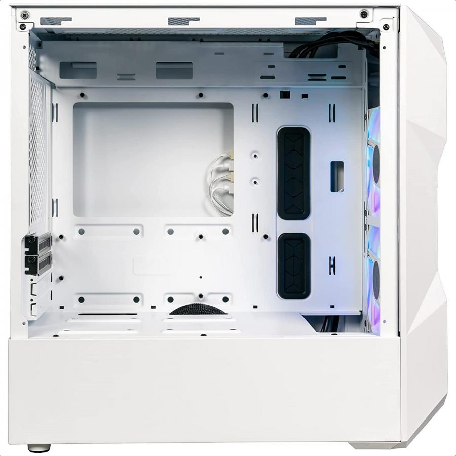 Gabinete Cooler Master MasterBox TD300 Mesh ARGB Blanco USB3 2 Ventiladores Vidrio Templado TD300-WGNN-S00