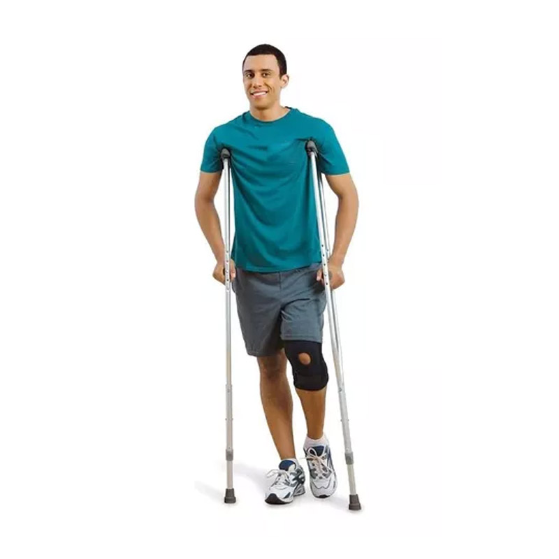 Muletas Ortopédicas Talla M Compraymas Color Plata Reforzadas Auxiliares Ajustables 