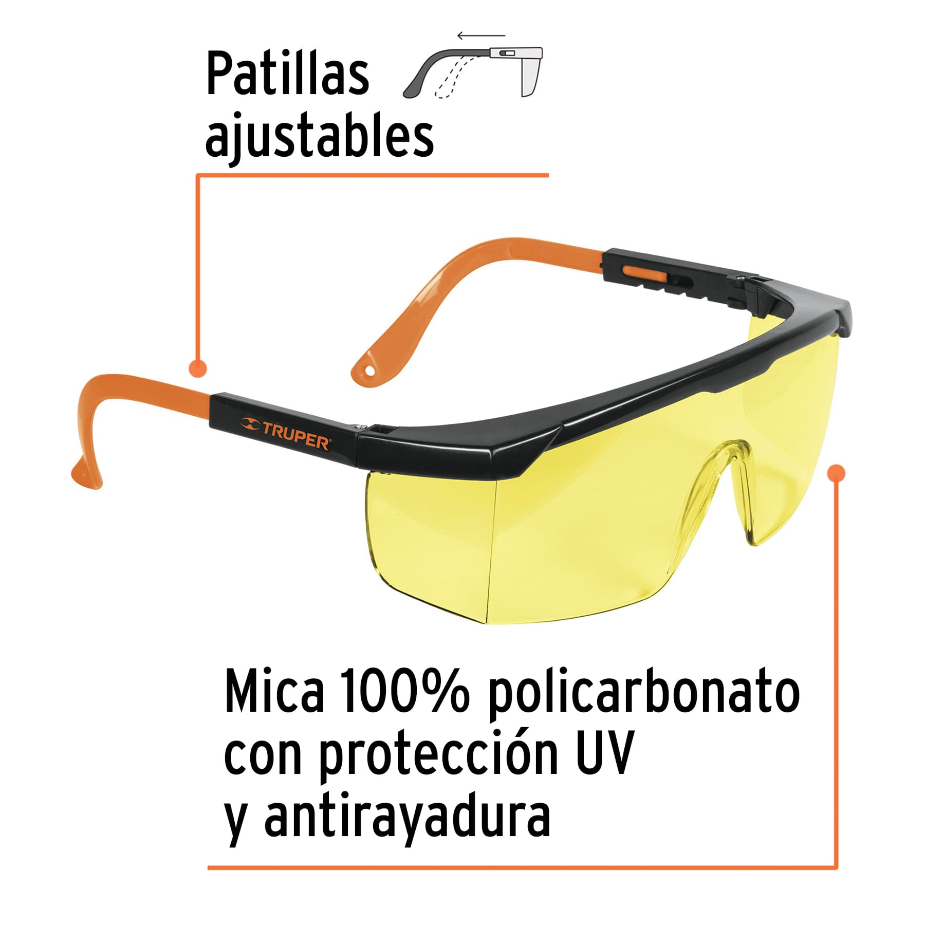 Lentes 2025 truper amarillos