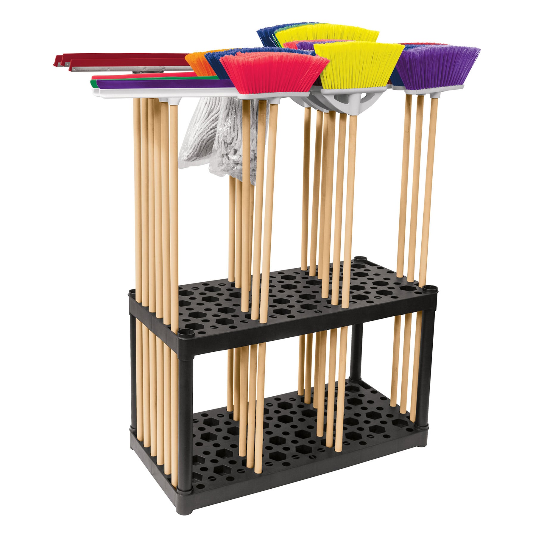 RACK DE PLÁSTICO PARA ESCOBAS, TRUPER 55863