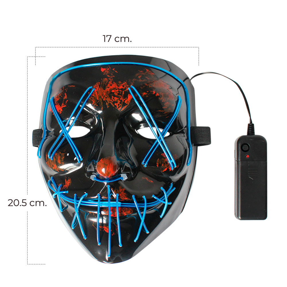 Máscara Luz Led La Purga Halloween