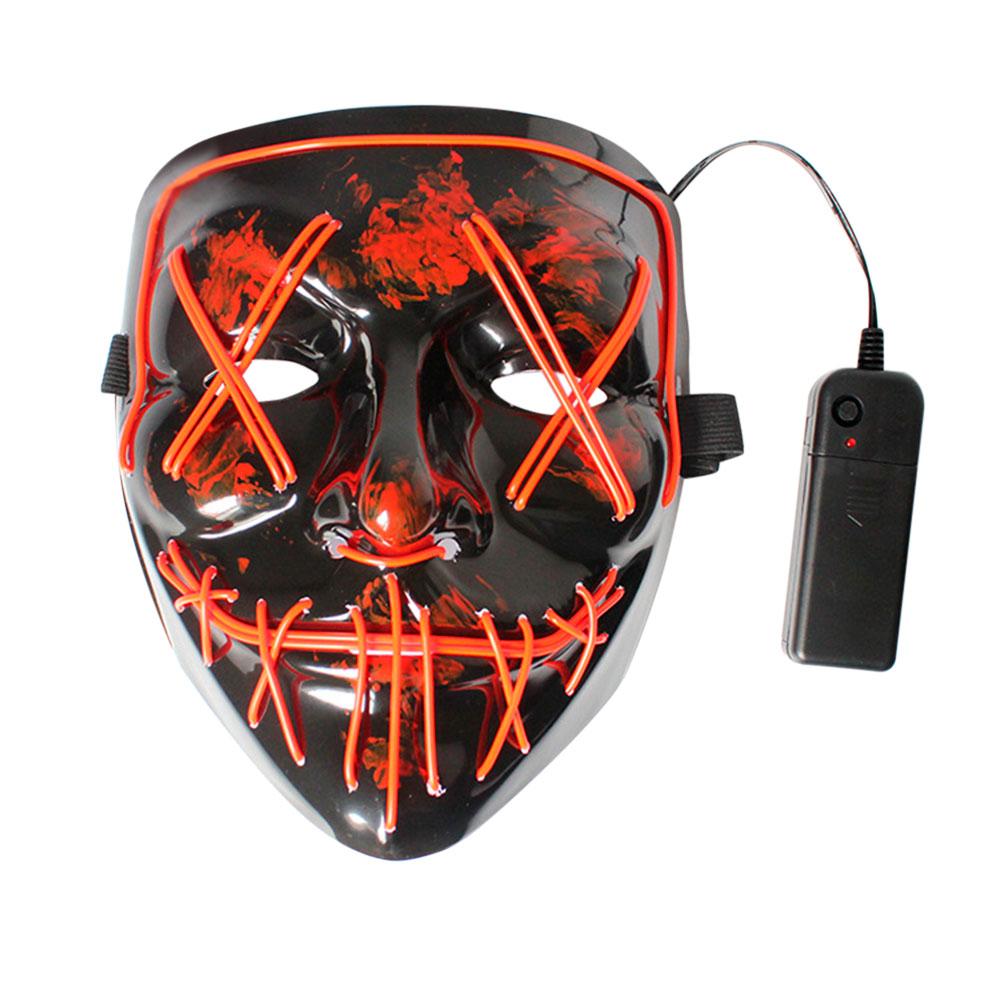 Máscara Luz Led La Purga Halloween