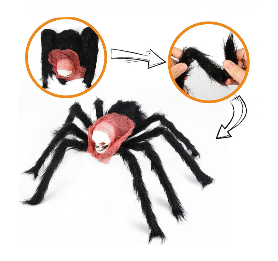 Esqueleto Araña Grande Kits De Decoración Fiesta Halloween