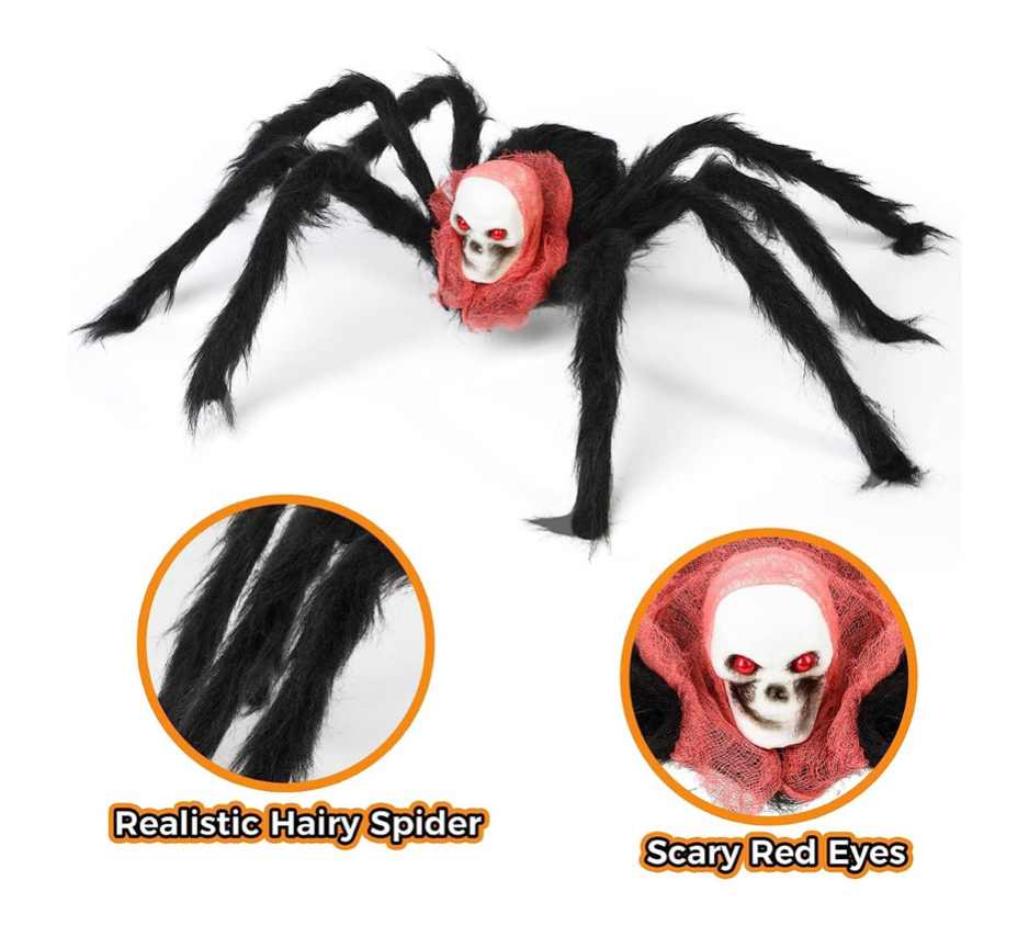 Esqueleto Araña Grande Kits De Decoración Fiesta Halloween