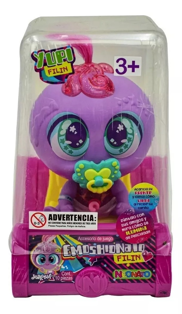 Juguete Muñeco Bebé Ksimerito Emoshionato Japi filin, Yupi filin, Jip jip filin, Guau filin o Yei filin