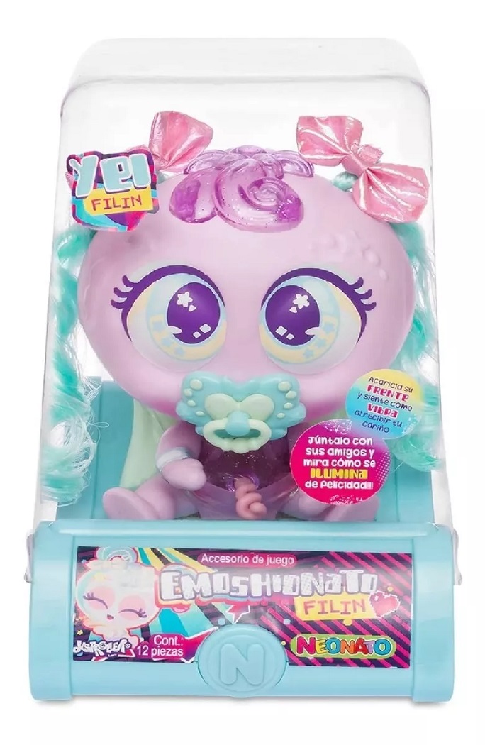 Juguete Muñeco Bebé Ksimerito Emoshionato Japi filin, Yupi filin, Jip jip filin, Guau filin o Yei filin