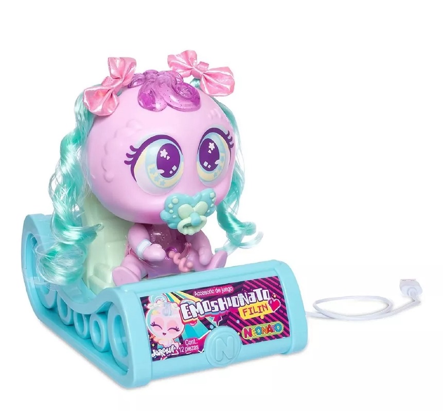 Juguete Muñeco Bebé Ksimerito Emoshionato Japi filin, Yupi filin, Jip jip filin, Guau filin o Yei filin