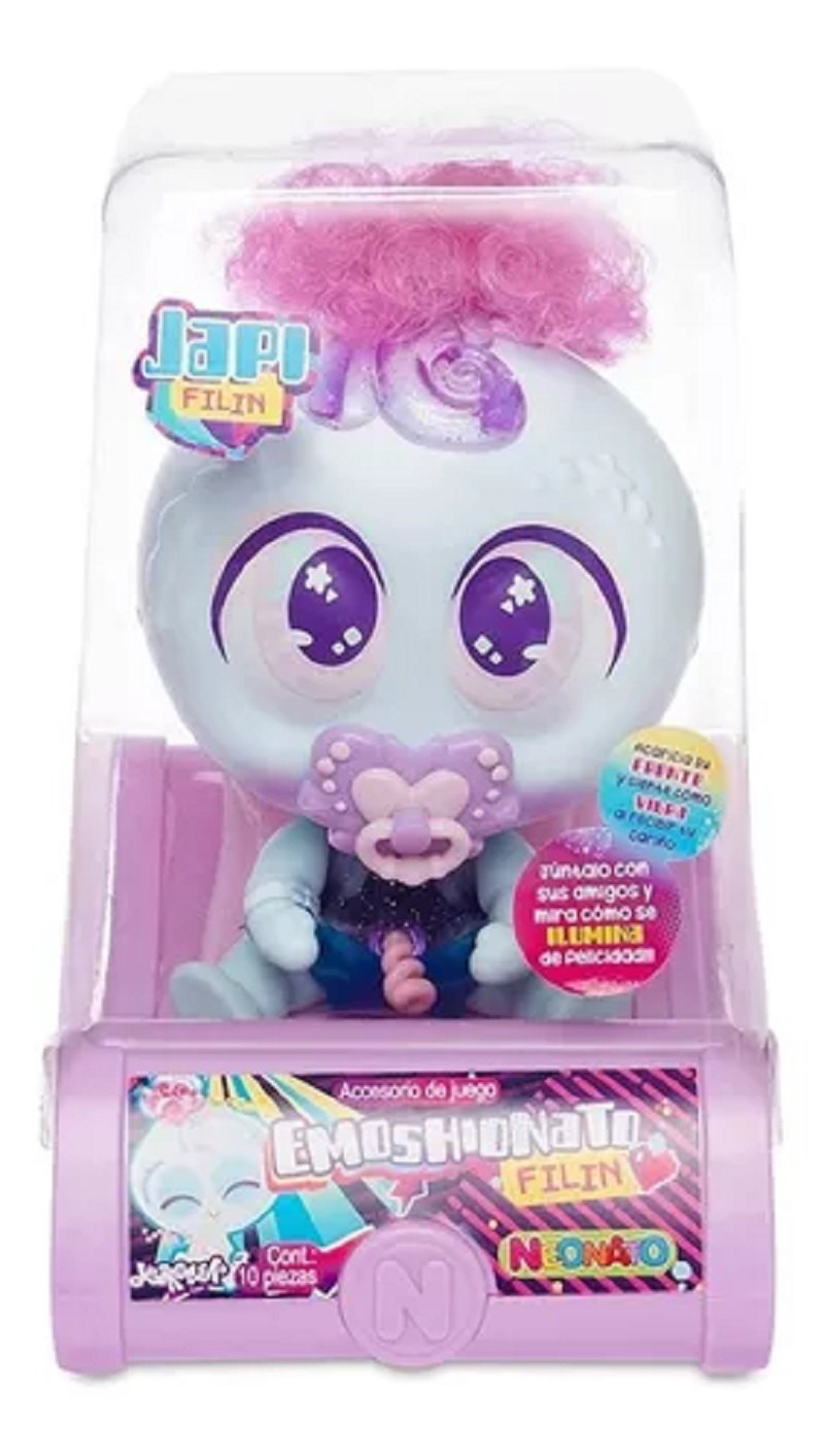 Juguete Muñeco Bebé Ksimerito Emoshionato Japi filin, Yupi filin, Jip jip filin, Guau filin o Yei filin