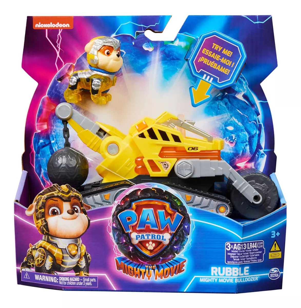 Paw Patrol Mighty Movie - Vehiculo skye y zuma, marshall y rubble o chase y rocky spin master