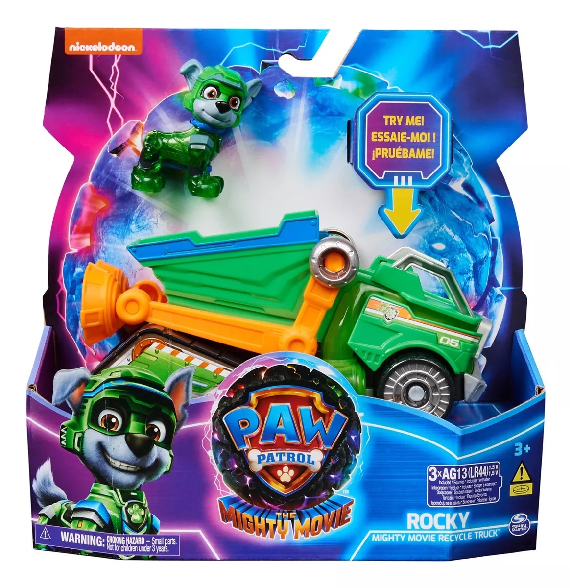 Paw Patrol Mighty Movie - Vehiculo skye y zuma, marshall y rubble o chase y rocky spin master