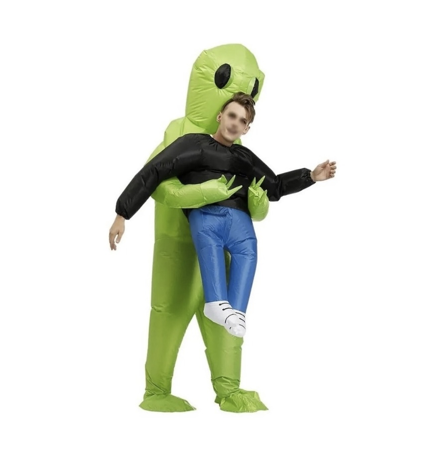 Traje Disfraz Inflable Halloween Alien Para Adultos Cosplay