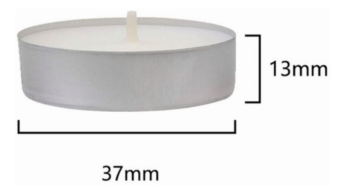 Velas Decorativas Sin Aroma De Alta Calidad 100 Pzs 