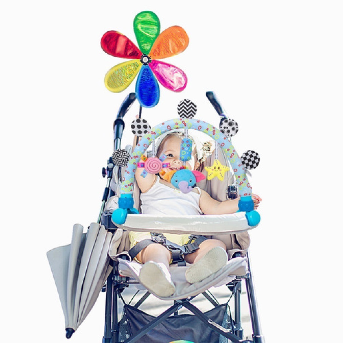 Juguetes Para Carreola Bebe, Juguetes Para Asiento De Coche Multicolor 