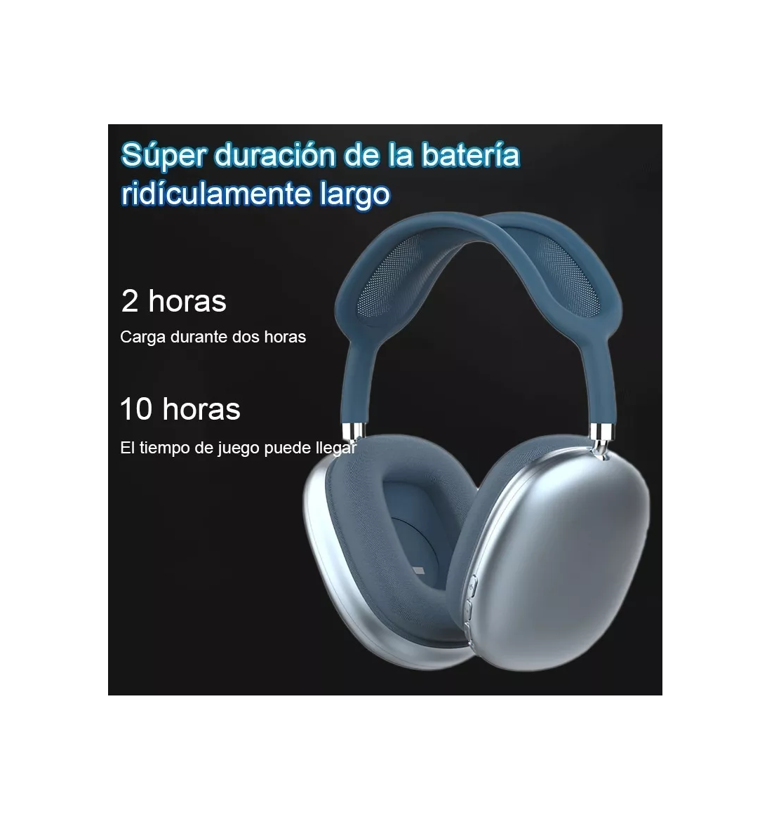 Audifonos Diadema  Inalámbricos Azul