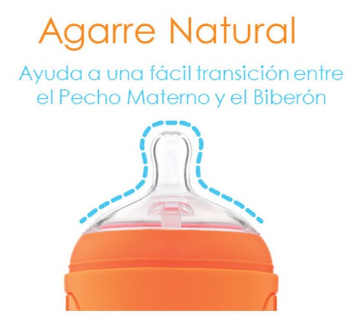 Biberón Anticólico Para Mezclar Fórmula 9oz/260ml 3pz  Naranja