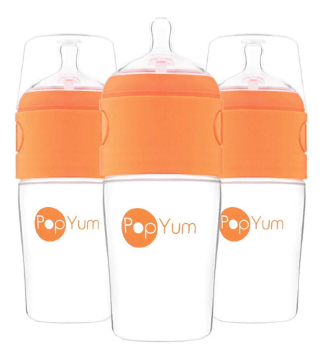 Biberón Anticólico Para Mezclar Fórmula 9oz/260ml 3pz  Naranja