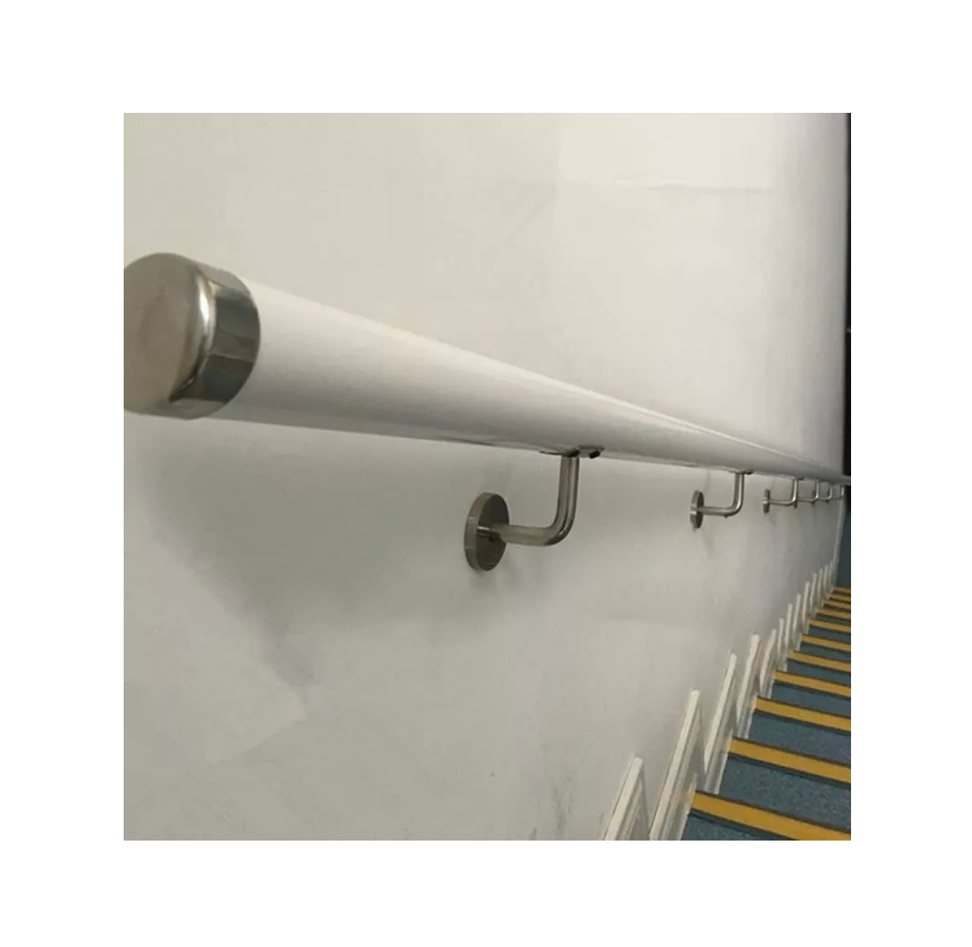 4 Pcs Soporte Muro Tubo Pasamanos Plata 