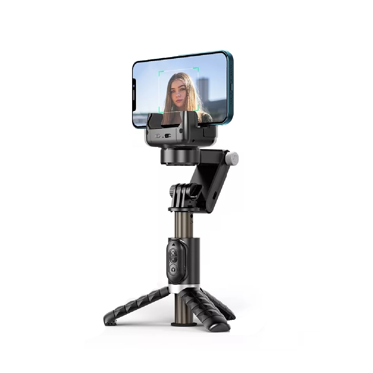 Palo Selfies Camara Celular Con Cable Negro