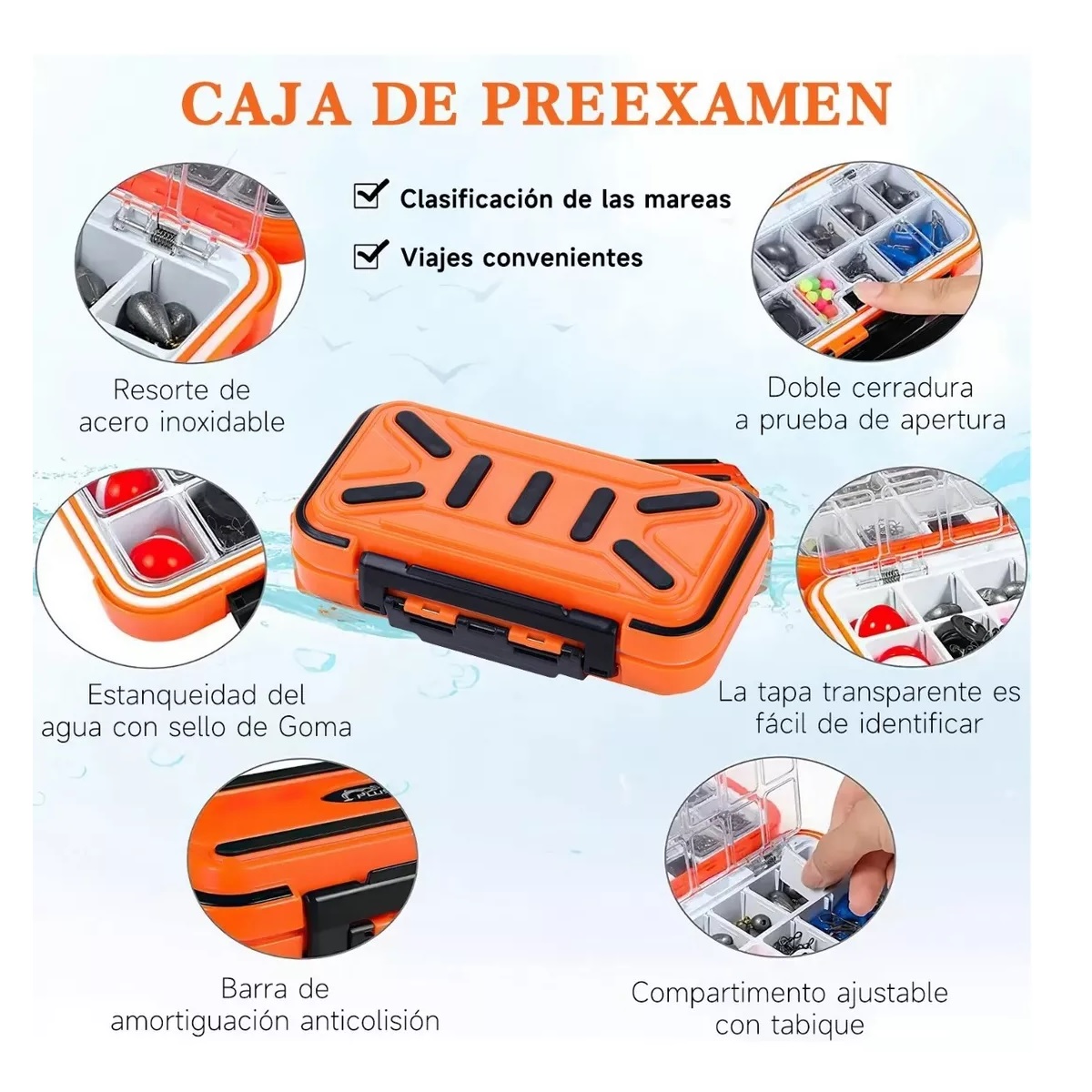 Kit De Accesorios De Anzuelos Pesca Señuelo Caja 255 Pzas