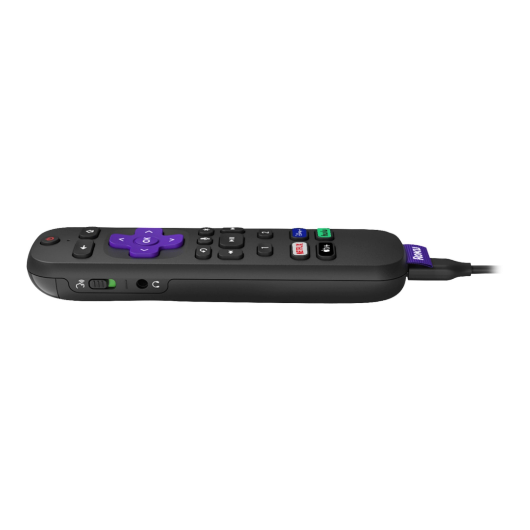 Roku Voice Remote Pro RCS01R - Control Remoto Recargable Con Controles De Tv Para Reproductores Roku, Roku Tv Y Roku Streambars