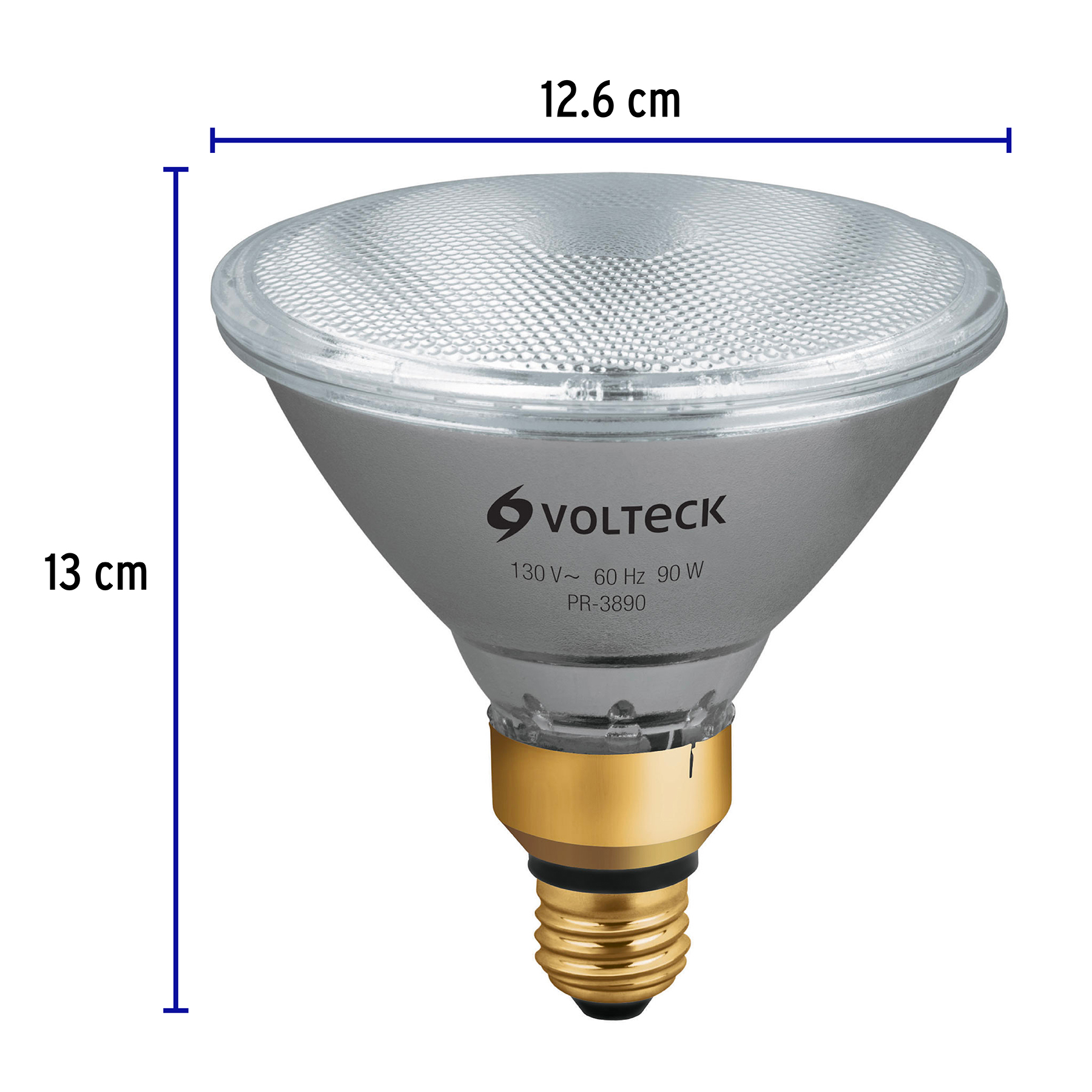 LÁMPARA DE HALÓGENO 90 W TIPO PAR 38, EN CAJA, VOLTECK 47250