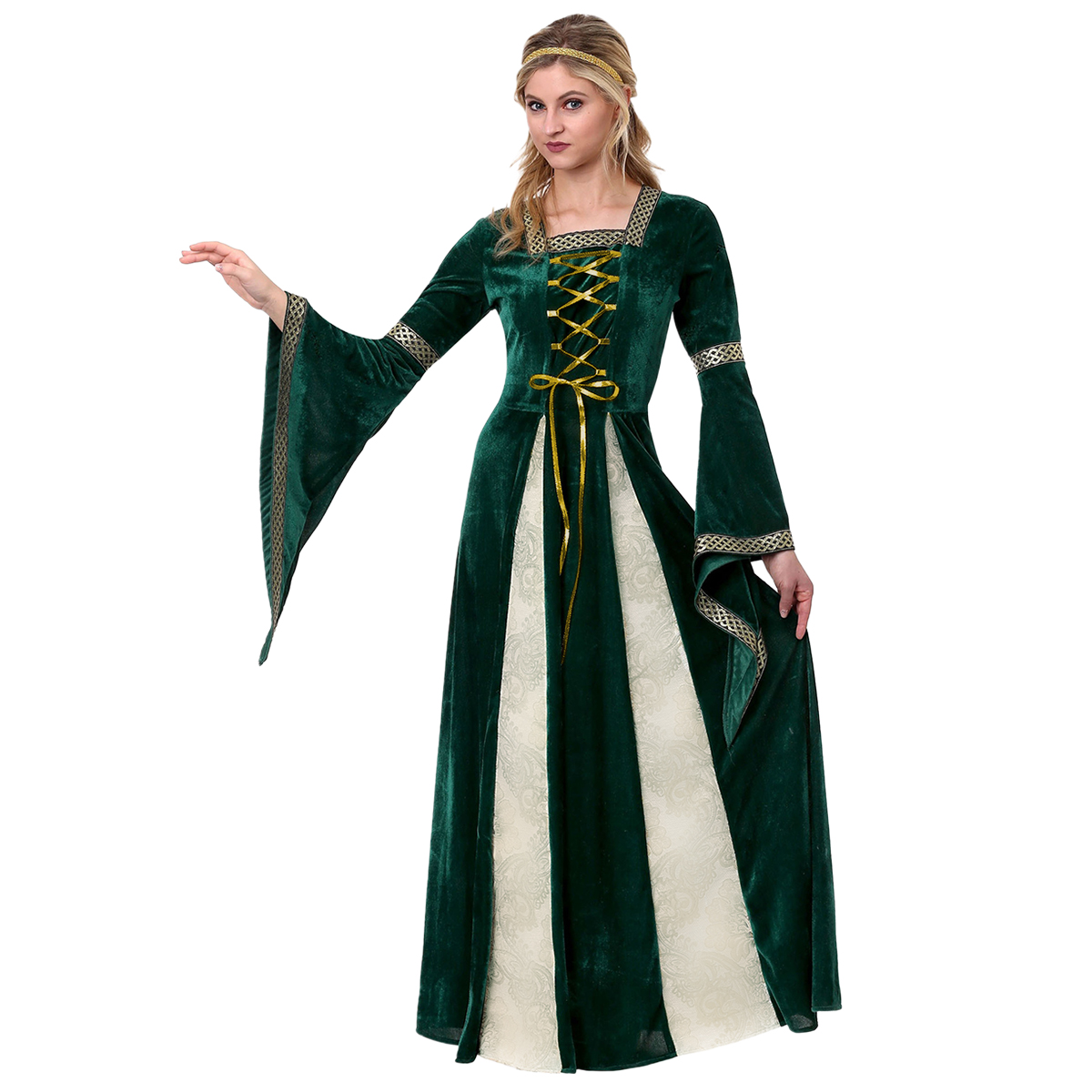 Disfraz de Halloween Princesa Reina Queen Premium de tela Adulto 12+ / 2 tallas disponibles