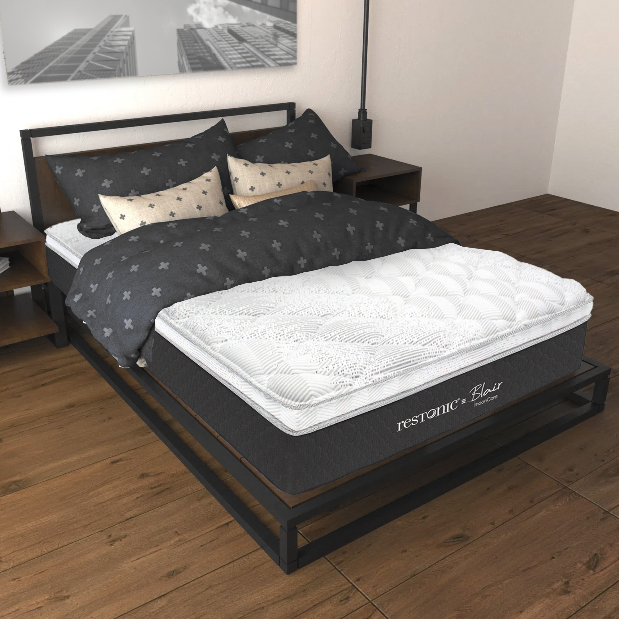 Colchón Restonic Tamaño Queen Size Modelo Blair
