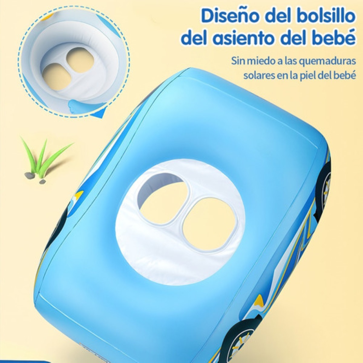 Flotadores Salvavidas 12meses - 6años Bebé Niño Azul Oscuro