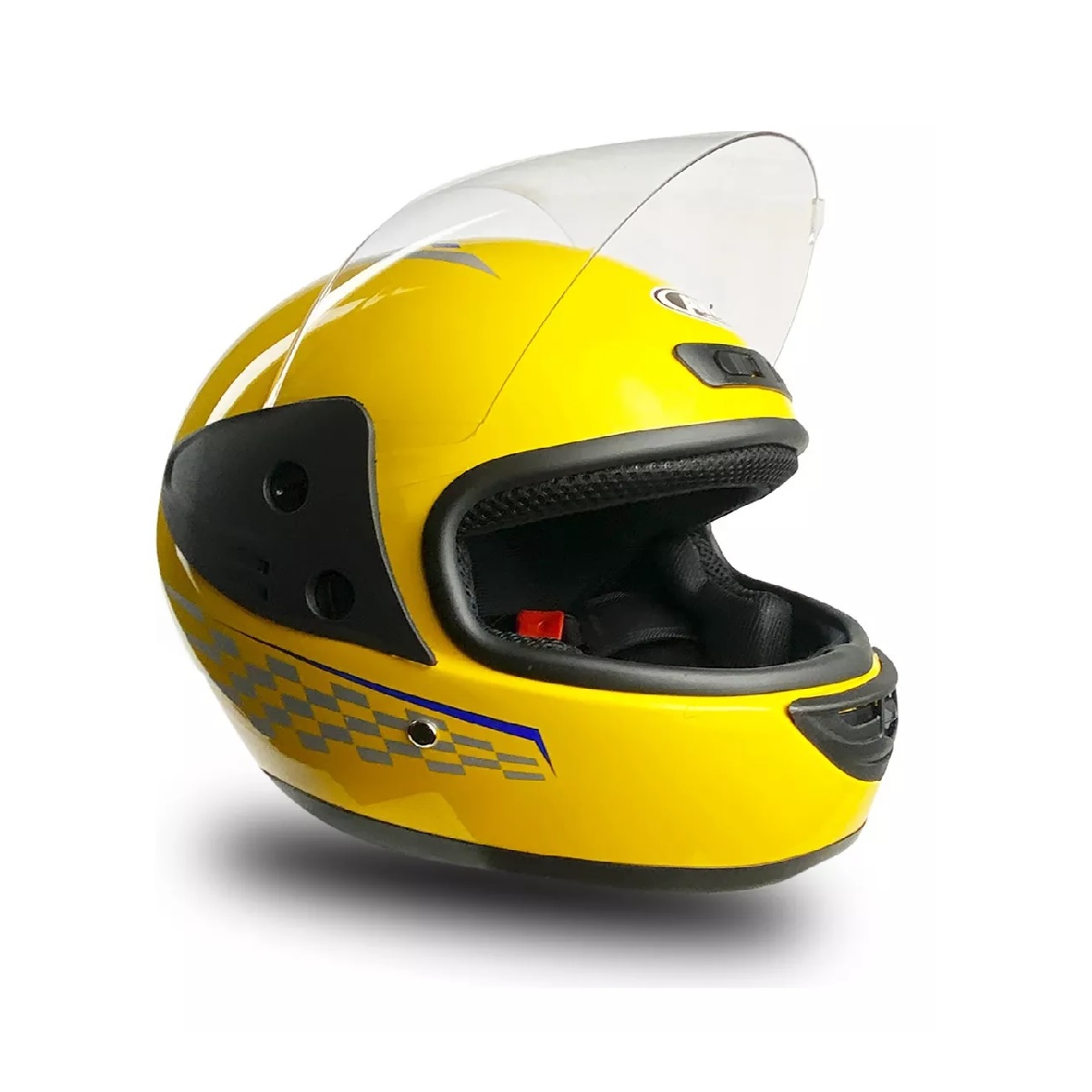 Casco Para Motocicleta Con Visor Protector Amarillo M