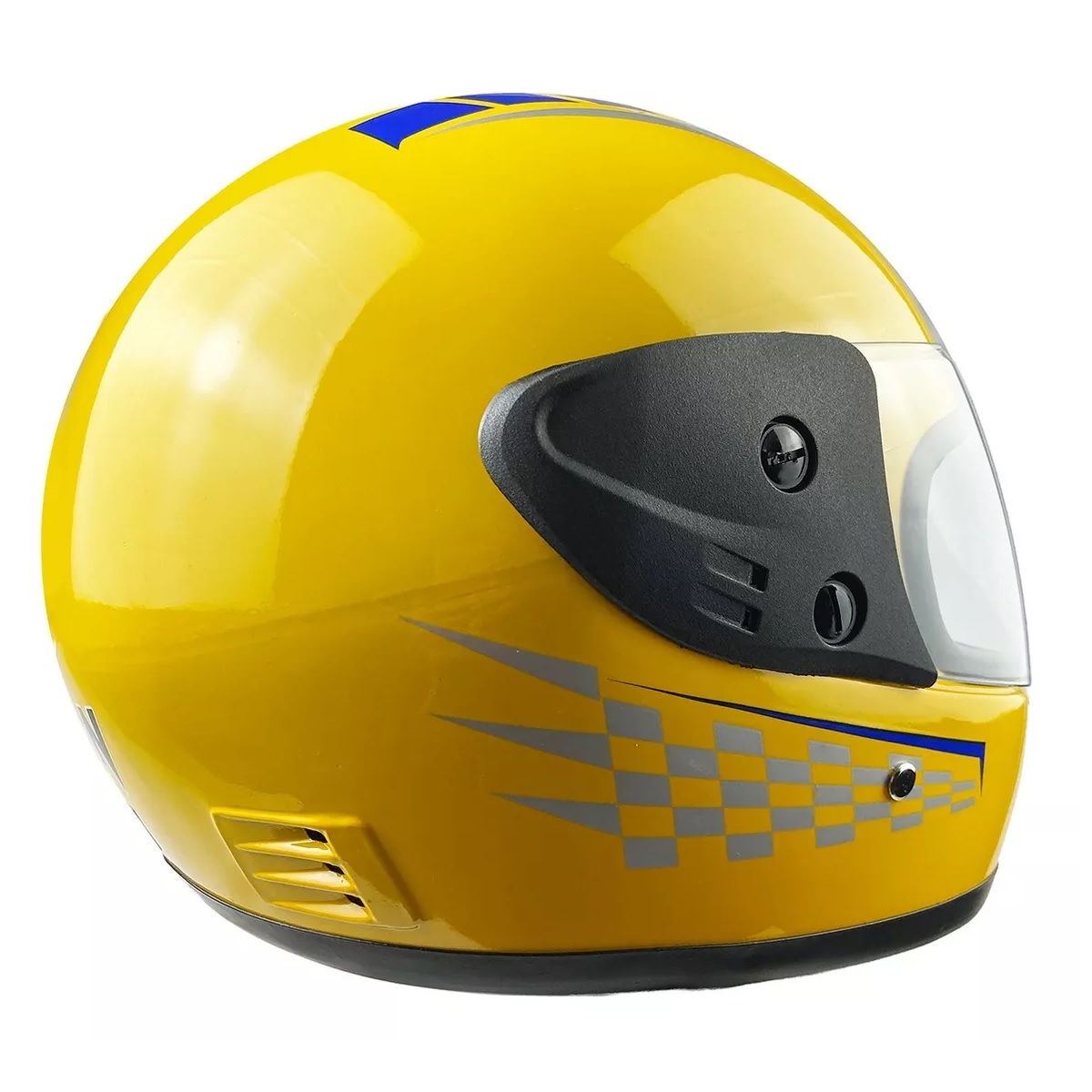 Casco Para Motocicleta Con Visor Protector Amarillo M