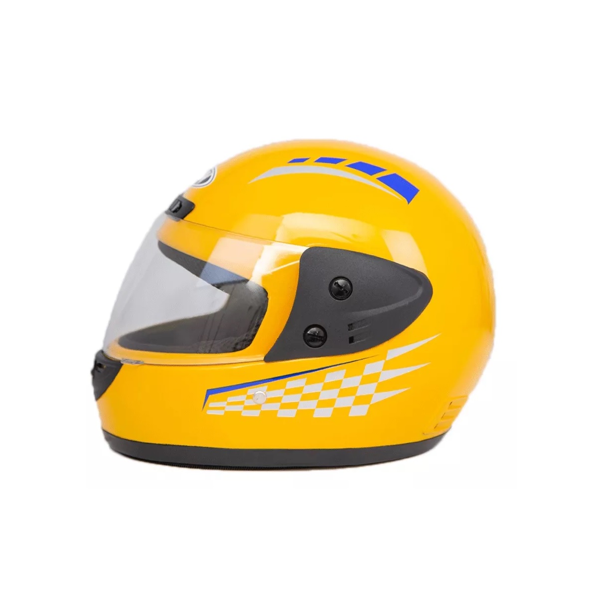 Casco Para Motocicleta Con Visor Protector Amarillo M